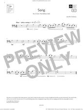 Cover icon of Song (Grade 1, B1, from the ABRSM Cello Syllabus from 2024) sheet music for cello solo by Jennifer Andrews, classical score, intermediate skill level