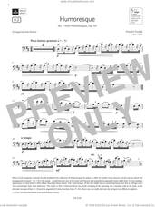 Cover icon of Humoresque (Grade 5, B2, from the ABRSM Cello Syllabus from 2024) sheet music for cello solo by Antonín Dvořák and Alan Bullard, classical score, intermediate skill level