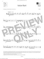 Cover icon of Italian Rant (Grade 2, A2, from the ABRSM Cello Syllabus from 2024) sheet music for cello solo by Anon, Catherine Black and Paul Harris, classical score, intermediate skill level