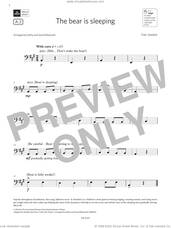 Cover icon of The bear is sleeping (Grade Initial, A3, from the ABRSM Double Bass Syllabus from 2024) sheet music for double bass solo by Trad. Swedish, David Blackwell and Kathy Blackwell, classical score, intermediate skill level
