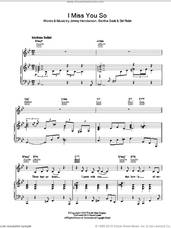 Cover icon of I Miss You So sheet music for voice, piano or guitar by Diana Krall, intermediate skill level