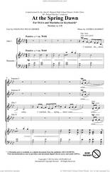 Cover icon of At The Spring Dawn sheet music for choir (SSAA: soprano, alto) by Andrea Ramsey and Angelina Weld Grimke, intermediate skill level