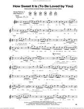 Cover icon of How Sweet It Is (To Be Loved By You) sheet music for guitar solo (chords) by Marvin Gaye, James Taylor, Brian Holland, Eddie Holland and Lamont Dozier, easy guitar (chords)