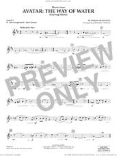 Cover icon of Music from Avatar: The Way Of Water (Leaving Home) (arr. Vinson) sheet music for concert band (Eb alto sax/alto clar.) by Simon Franglen and Johnnie Vinson, intermediate skill level