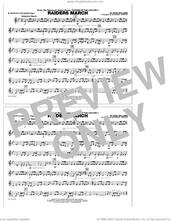 Cover icon of Raiders March (arr. Johnnie Vinson) sheet music for marching band (Bb horn/flugelhorn) by John Williams and Johnnie Vinson, intermediate skill level