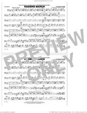 Cover icon of Raiders March (arr. Johnnie Vinson) sheet music for marching band (trombone) by John Williams and Johnnie Vinson, intermediate skill level