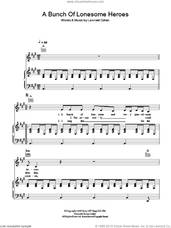 Cover icon of A Bunch Of Lonesome Heroes sheet music for voice, piano or guitar by Leonard Cohen, intermediate skill level
