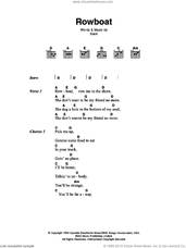 Cover icon of Rowboat sheet music for guitar (chords) by Johnny Cash and Beck Hansen, intermediate skill level