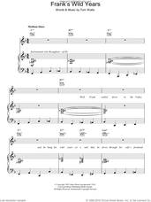 Cover icon of Frank's Wild Years sheet music for voice, piano or guitar by Tom Waits, intermediate skill level