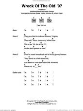 Cover icon of Wreck Of The Old '97 sheet music for guitar (chords) by Johnny Cash, Norman Blake, Robert Johnson, Miscellaneous and David George, intermediate skill level