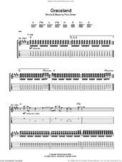 Cover icon of Graceland sheet music for guitar (tablature) by Paul Simon, intermediate skill level