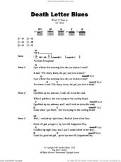 Cover icon of Death Letter Blues sheet music for guitar (chords) by Son House, intermediate skill level