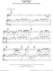 Cover icon of Let It Go sheet music for voice, piano or guitar by Will Young, Eg White, Jeremy Gregory and Karen Poole, intermediate skill level