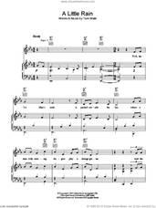 Cover icon of A Little Rain sheet music for voice, piano or guitar by Tom Waits, intermediate skill level
