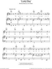 Cover icon of Lucky Day sheet music for voice, piano or guitar by Tom Waits, intermediate skill level