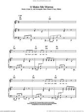Cover icon of U Make Me Wanna sheet music for voice, piano or guitar, intermediate skill level