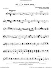 Cover icon of We Can Work It Out sheet music for Xylophone Solo (xilofone, xilofono, silofono) by The Beatles, John Lennon and Paul McCartney, intermediate skill level