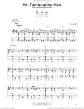 Cover icon of Mr. Tambourine Man sheet music for dulcimer solo by Bob Dylan, intermediate skill level
