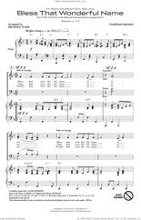 Cover icon of Bless That Wonderful Name (arr. Michael Ware) sheet music for choir (SATB: soprano, alto, tenor, bass)  and Michael Ware, intermediate skill level