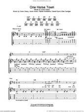 Cover icon of One Horse Town sheet music for guitar (tablature) by The Thrills, intermediate skill level