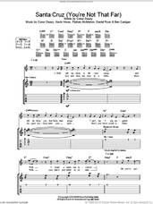 Cover icon of Santa Cruz (You're Not That Far) sheet music for guitar (tablature) by The Thrills, intermediate skill level