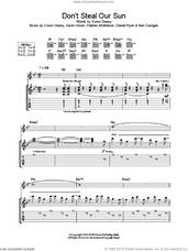 Cover icon of Don't Steal Our Sun sheet music for guitar (tablature) by The Thrills, intermediate skill level