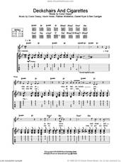 Cover icon of Deckchairs And Cigarettes sheet music for guitar (tablature) by The Thrills, intermediate skill level