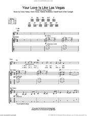 Cover icon of Your Love Is Like Las Vegas sheet music for guitar (tablature) by The Thrills, intermediate skill level