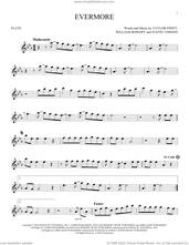 Cover icon of Evermore (feat. Bon Iver) sheet music for flute solo by Taylor Swift, Justin Vernon and William Bowery, intermediate skill level