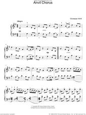 Cover icon of Anvil Chorus (from Il Trovatore) sheet music for piano solo by Giuseppe Verdi, classical score, easy skill level