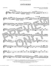 Cover icon of Anti-Hero sheet music for alto saxophone solo by Taylor Swift and Jack Antonoff, intermediate skill level