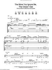 Cover icon of The More You Ignore Me, The Closer I Get sheet music for guitar (tablature) by Steven Morrissey and Boz Boorer, intermediate skill level