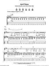 Cover icon of April Skies sheet music for guitar (tablature) by The Jesus And Mary Chain, James Reid and William Reid, intermediate skill level