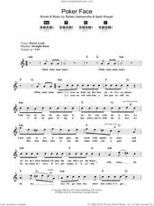 Cover icon of Poker Face sheet music for voice and other instruments (fake book) by Lady GaGa and Nadir Khayat, intermediate skill level