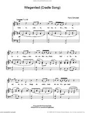Cover icon of Wiegenlied (Cradle Song) Op.98 No.2 sheet music for piano solo by Franz Schubert, classical score, easy skill level