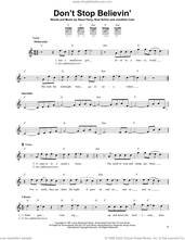 Cover icon of Don't Stop Believin' sheet music for guitar solo (chords) by Journey, Jonathan Cain, Neal Schon and Steve Perry, easy guitar (chords)
