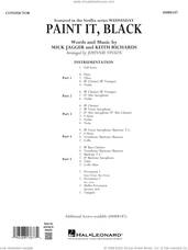 Cover icon of Paint It, Black (arr. Johnnie Vinson) (COMPLETE) sheet music for concert band by The Rolling Stones, Johnnie Vinson, Keith Richards and Mick Jagger, intermediate skill level