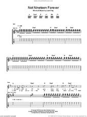 Cover icon of Not Nineteen Forever sheet music for guitar (tablature) by The Courteeners and Liam Fray, intermediate skill level