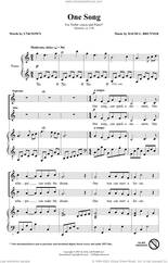 Cover icon of One Song sheet music for choir (SA) by David Brunner and Anonymous, intermediate skill level