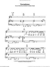 Cover icon of Sometimes sheet music for voice, piano or guitar by Gabrielle, intermediate skill level