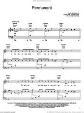 Cover icon of Permanent sheet music for voice, piano or guitar by David Cook, American Idol, Chantal Kreviazuk and Michael Maida, intermediate skill level