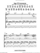 Cover icon of Age Of Innocence sheet music for guitar (tablature) by Iron Maiden, intermediate skill level