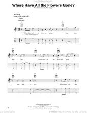 Cover icon of Where Have All The Flowers Gone? (arr. Fred Sokolow) sheet music for banjo solo by Pete Seeger, Fred Sokolow, Peter, Paul & Mary and The Kingston Trio, intermediate skill level