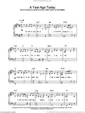 Cover icon of A Year Ago Today, (intermediate) sheet music for piano solo by Delta Goodrem, intermediate skill level