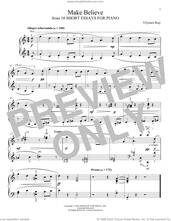 Cover icon of Make Believe sheet music for piano solo by Ulysses Kay and Leah Claiborne, classical score, intermediate skill level