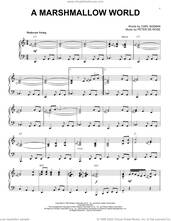 Cover icon of A Marshmallow World [Boogie Woogie version] (arr. Brent Edstrom) sheet music for piano solo by Carl Sigman, Brent Edstrom and Peter DeRose, intermediate skill level