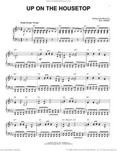 Cover icon of Up On The Housetop [Boogie Woogie version] (arr. Brent Edstrom) sheet music for piano solo by Benjamin Hanby and Brent Edstrom, intermediate skill level