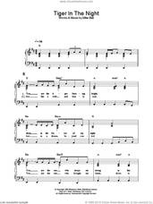 Cover icon of Tiger In The Night sheet music for piano solo by Katie Melua, intermediate skill level