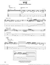 Cover icon of YYZ sheet music for guitar (tablature, play-along) by Rush, Alex Lifeson and Geddy Lee, intermediate skill level