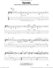 Cover icon of Xanadu sheet music for guitar (tablature, play-along) by Rush, Alex Lifeson, Geddy Lee and Neil Peart, intermediate skill level